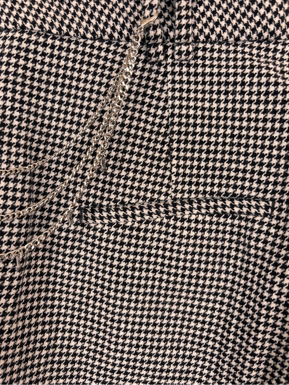 THE KOOPLES French Luxury Paris Houndstooth Chain Detail Trousers — NWT - Picture 11 of 16